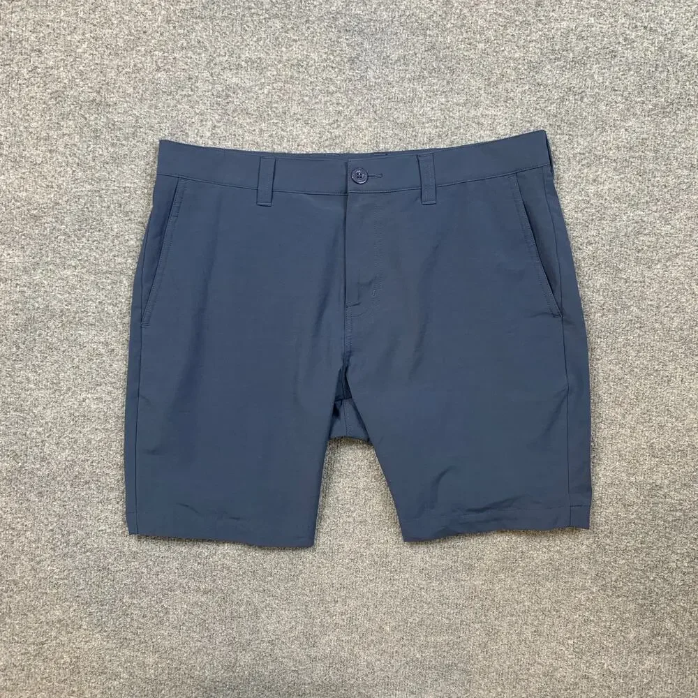 Travis Mathew Shorts Mens 34 Navy Bermuda Golf Stretch Lightweight Performance